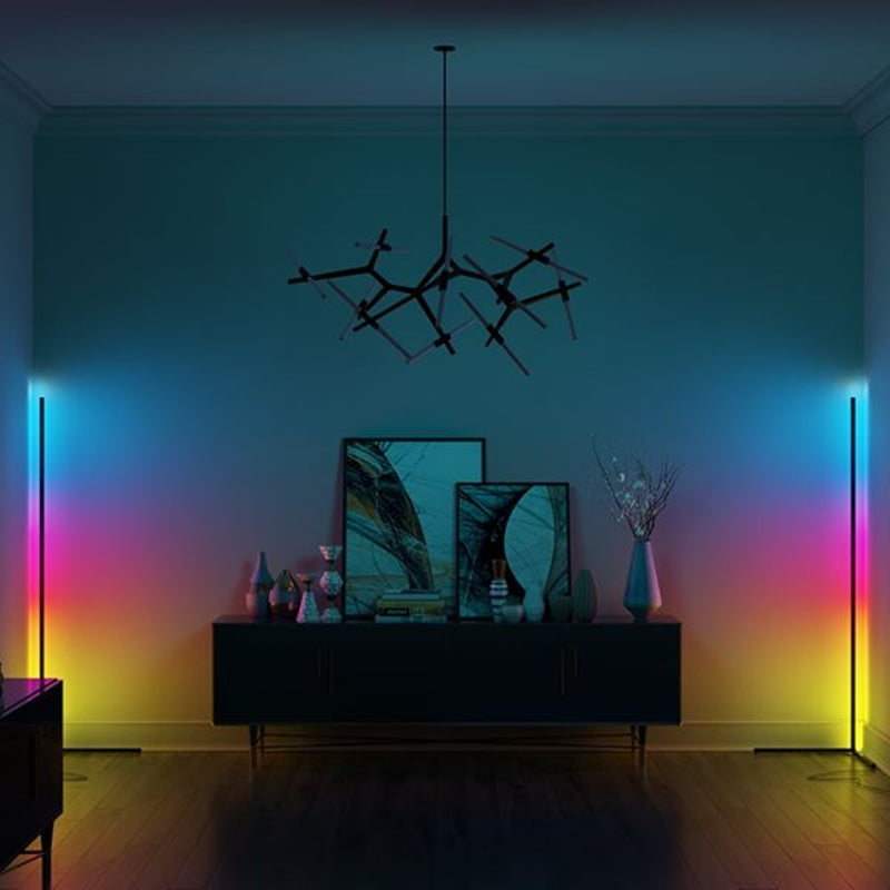 Sleek Adjustable Corner LED Floor Lamp Skinny Design