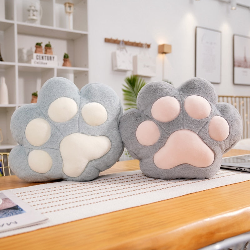 Soft Plush Bear Claw Hand Warmer Pillow