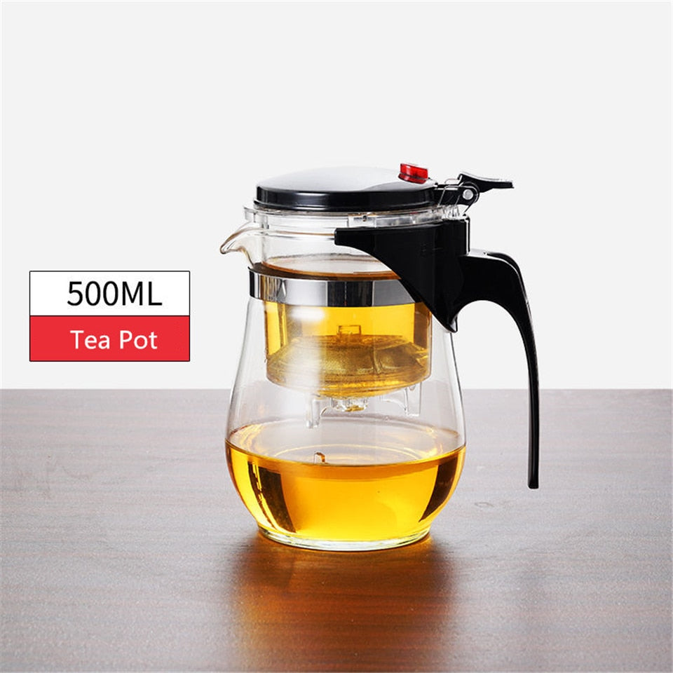 Premium Heatproof Glass Tea Infuser Pot - Luxicro