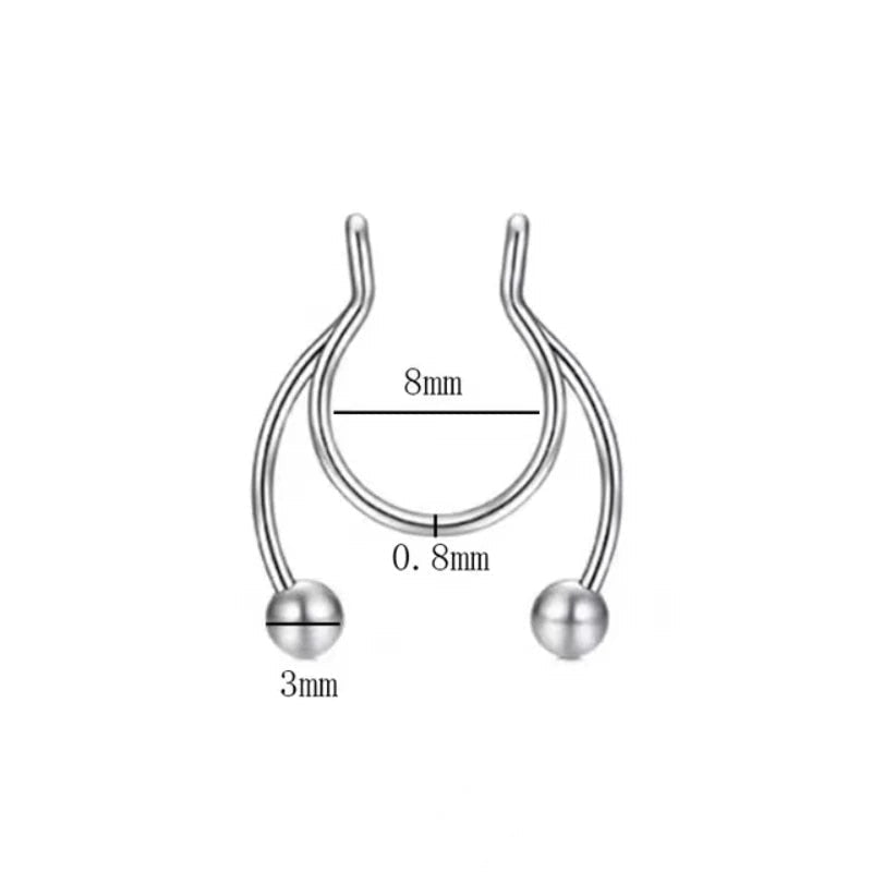 Durable Stainless Steel Nose Ring Piercing