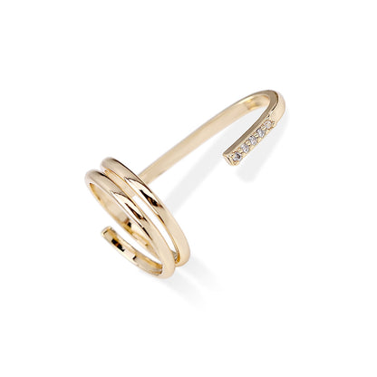 Trendy Silver Stacking Slim Ring Set