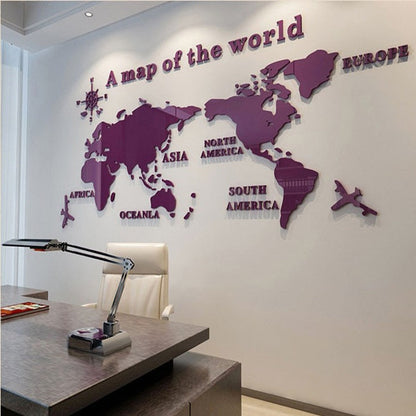 Big World Wall Map Sticker