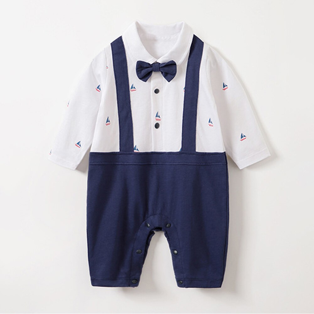Adorable Infant Boy Short Romper
