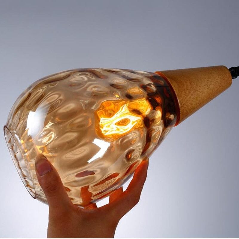 Elegant Glass Hanging Lamp | Unique Handcrafted Lighting