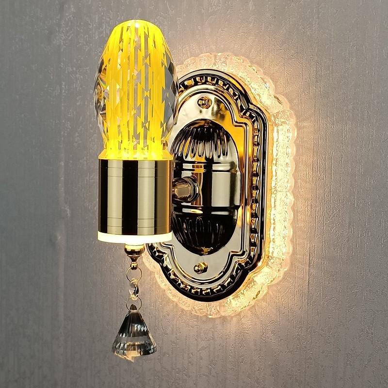 Elegant Glass Floral Dimmable Wall Lamp