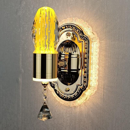 Elegant Glass Floral Dimmable Wall Lamp