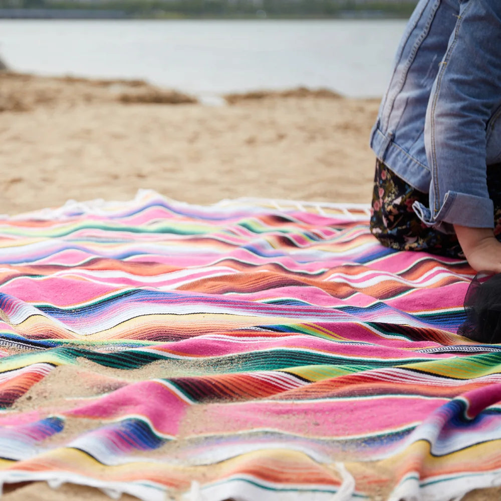 Vibrant Aztec Pattern Blanket