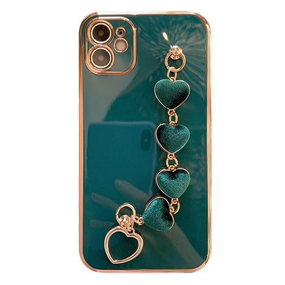 Metallic Heart iPhone Phone Cover