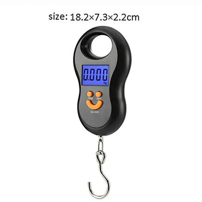 Compact Electronic Hanging Weight Scale 50kg LCD