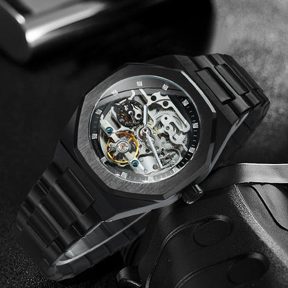Premium Mechanical Open Face Men's Watch