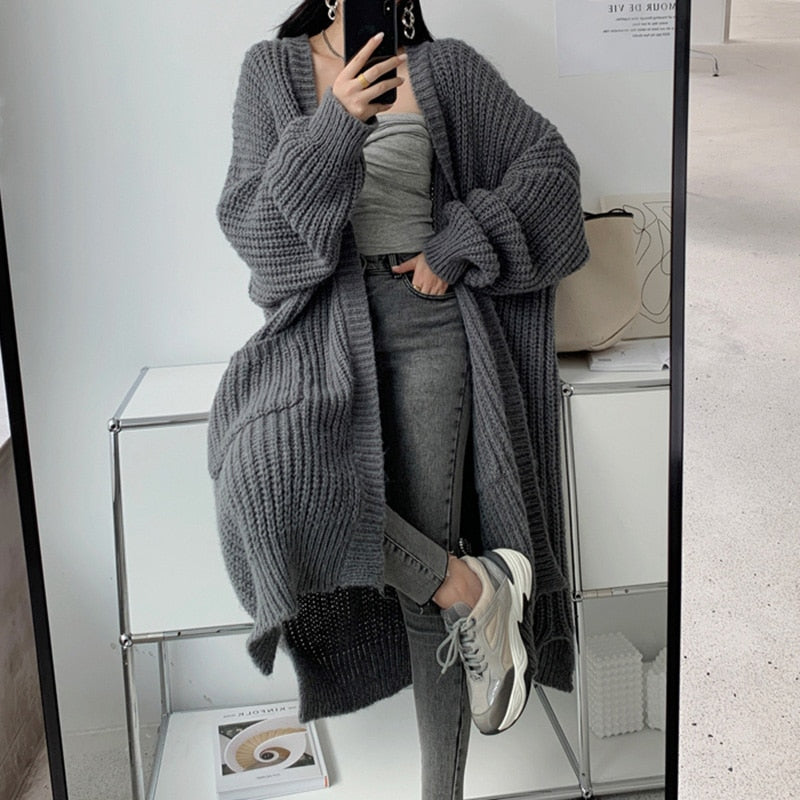 Soft Oversized Warm Winter Sweater Jacket - Luxicro
