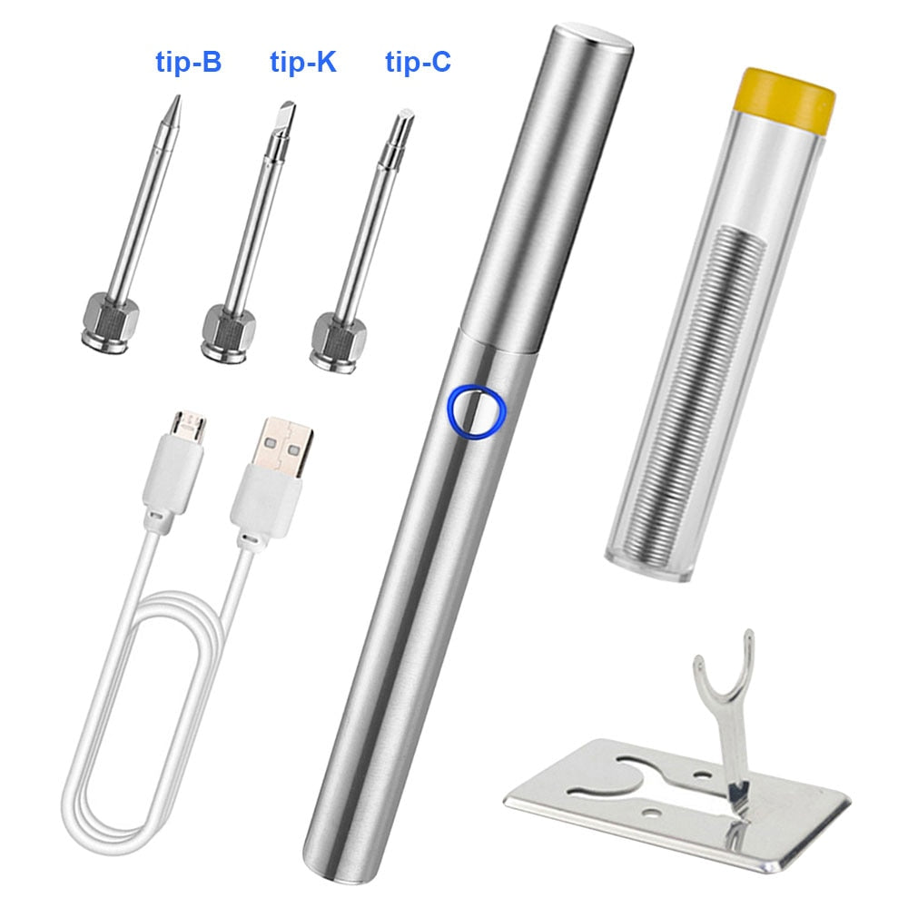 Portable Mini USB Soldering Iron Set - Luxicro