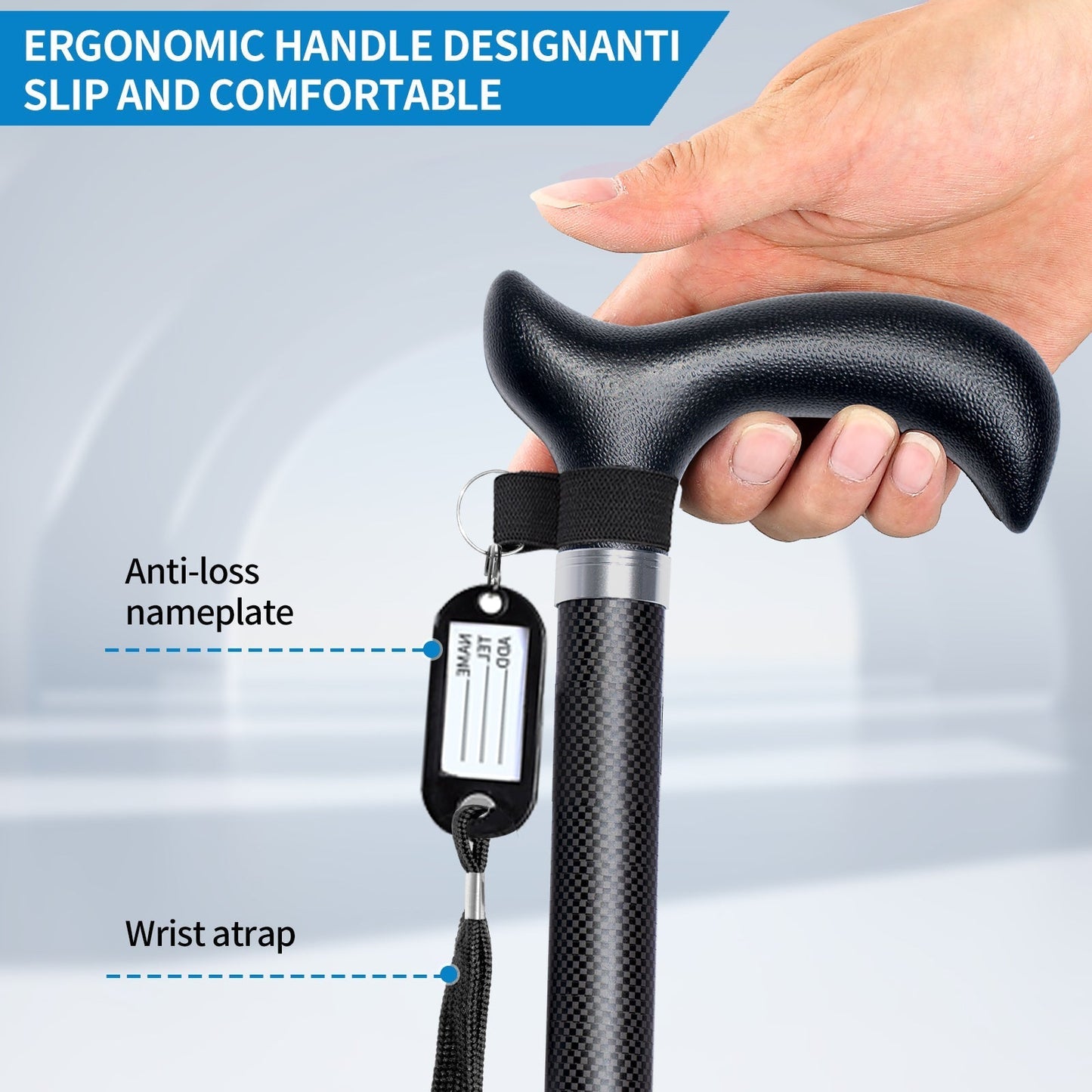 Lightweight Adjustable Hiking Walking Stick