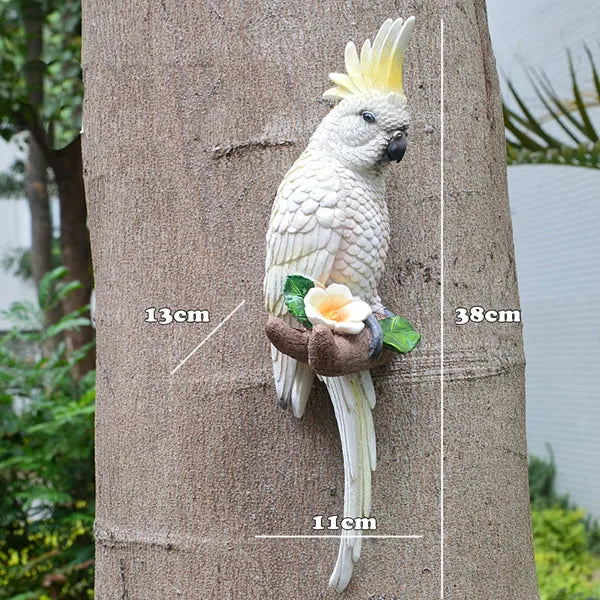 Vibrant Tree Bird Canvas Decoration