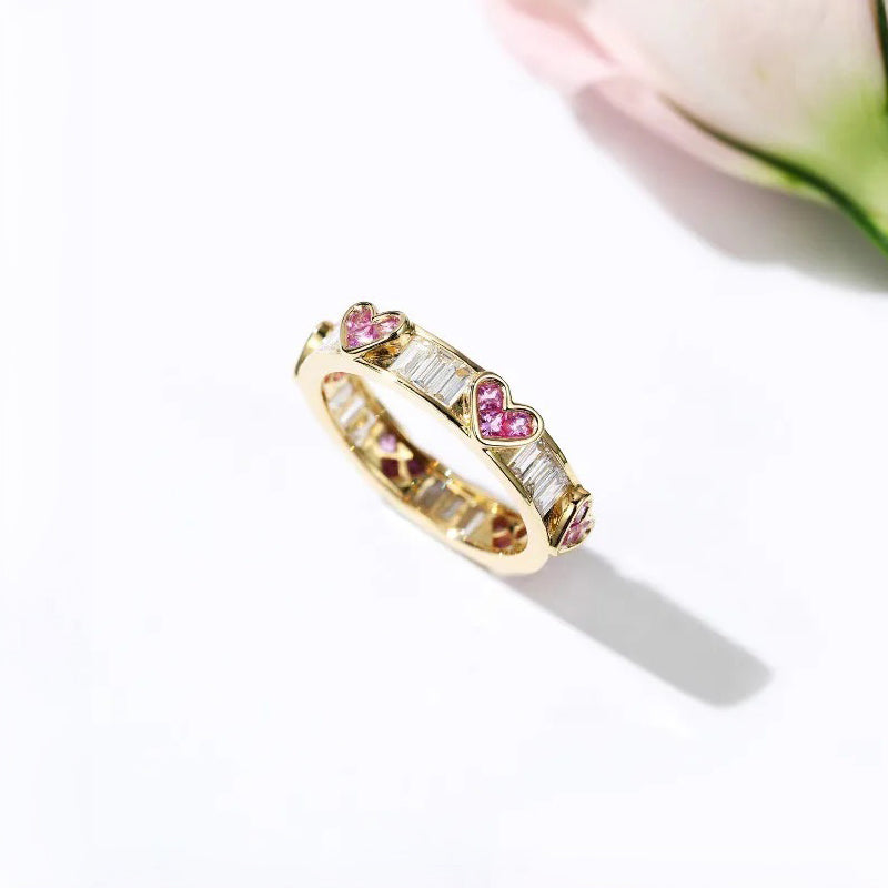 Lovely Heart Cut Diamond Engagement Ring