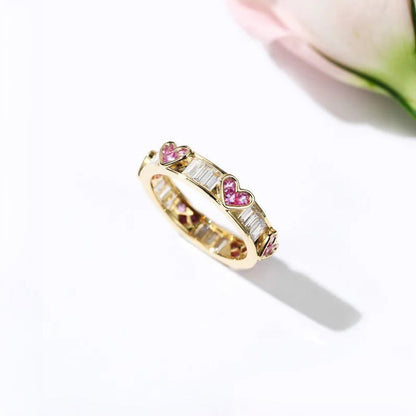Lovely Heart Cut Diamond Engagement Ring