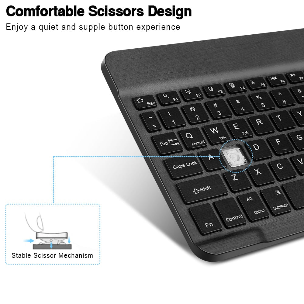 Compact Wireless Keyboard Mouse Combo