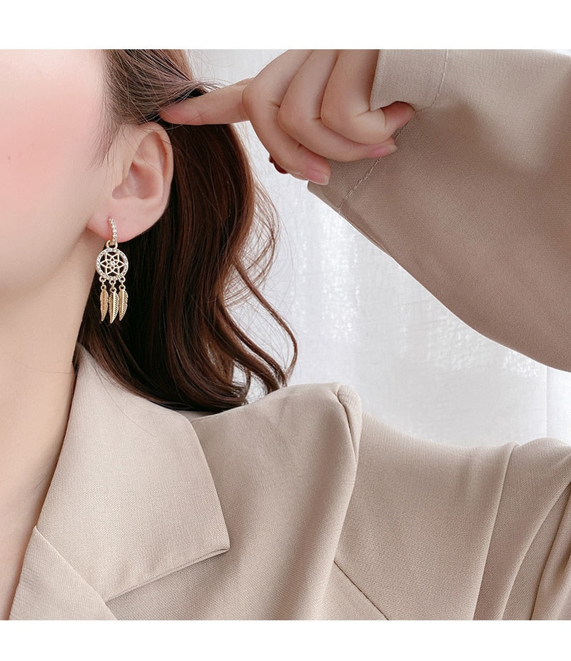 Classic 14k Gold Button Earrings