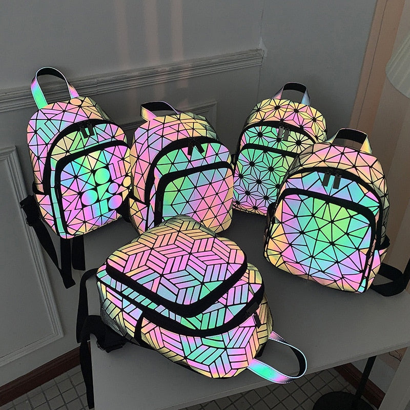 Vibrant Shine Holographic Kids Backpack