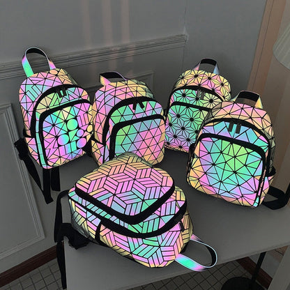 Vibrant Shine Holographic Kids Backpack