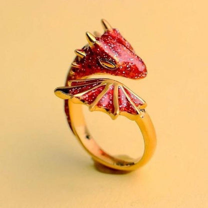 Fashionable Dragon Pattern Adjustable Band Ring