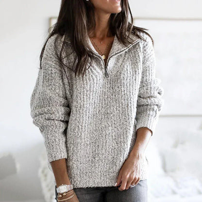 Cozy Womens Lightweight Sweater - Casual Fall Pullover