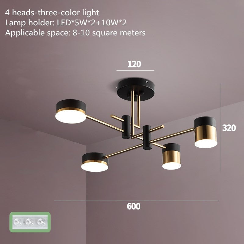 Luxurious Metal Crystal Ceiling Light