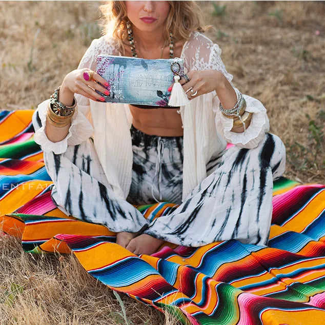 Vibrant Aztec Pattern Blanket