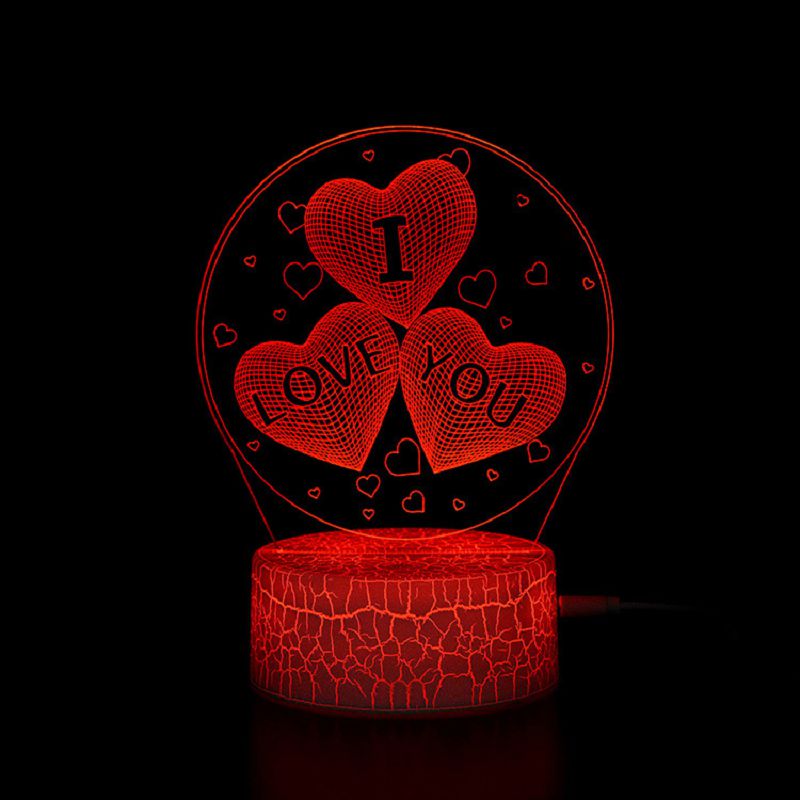 Colorful 3D LED Night Light Lamp