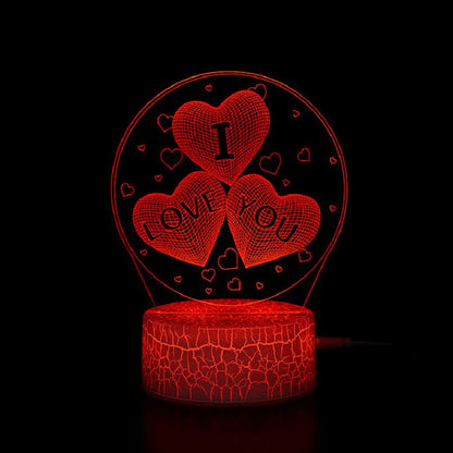Colorful 3D LED Night Light Lamp