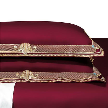 Luxury Embroidered Egyptian Cotton Bedding Set