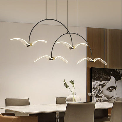 Coastal Copper Dining Room Chandelier