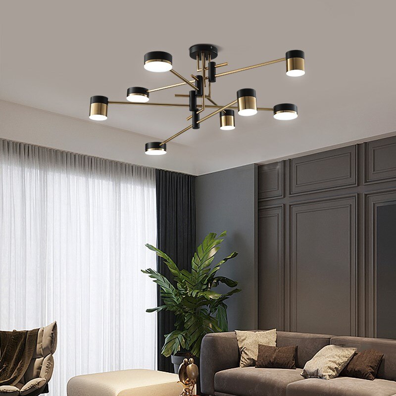 Luxurious Metal Crystal Ceiling Light