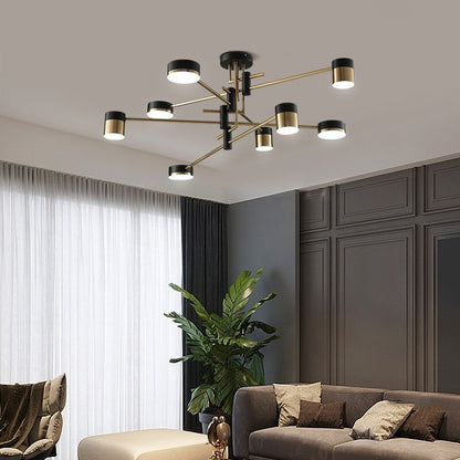 Luxurious Metal Crystal Ceiling Light