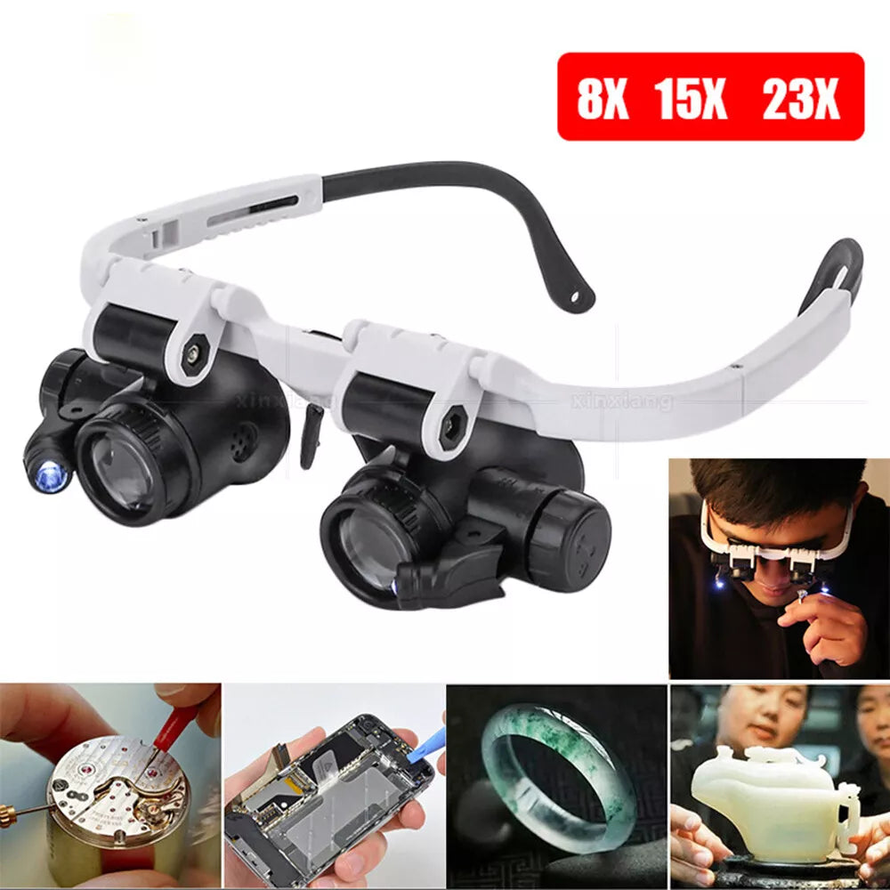 Precise LED Magnifying Glasses for Craft and Hobby Use