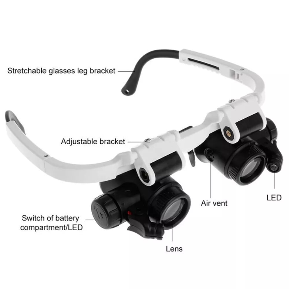 Precise LED Magnifying Glasses for Craft and Hobby Use