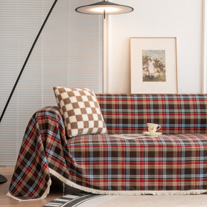 Cozy Home Plaid Furniture Slipcover