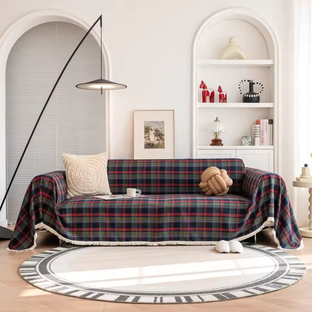 Cozy Home Plaid Furniture Slipcover - Luxicro