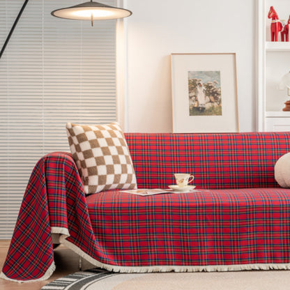 Cozy Home Plaid Furniture Slipcover