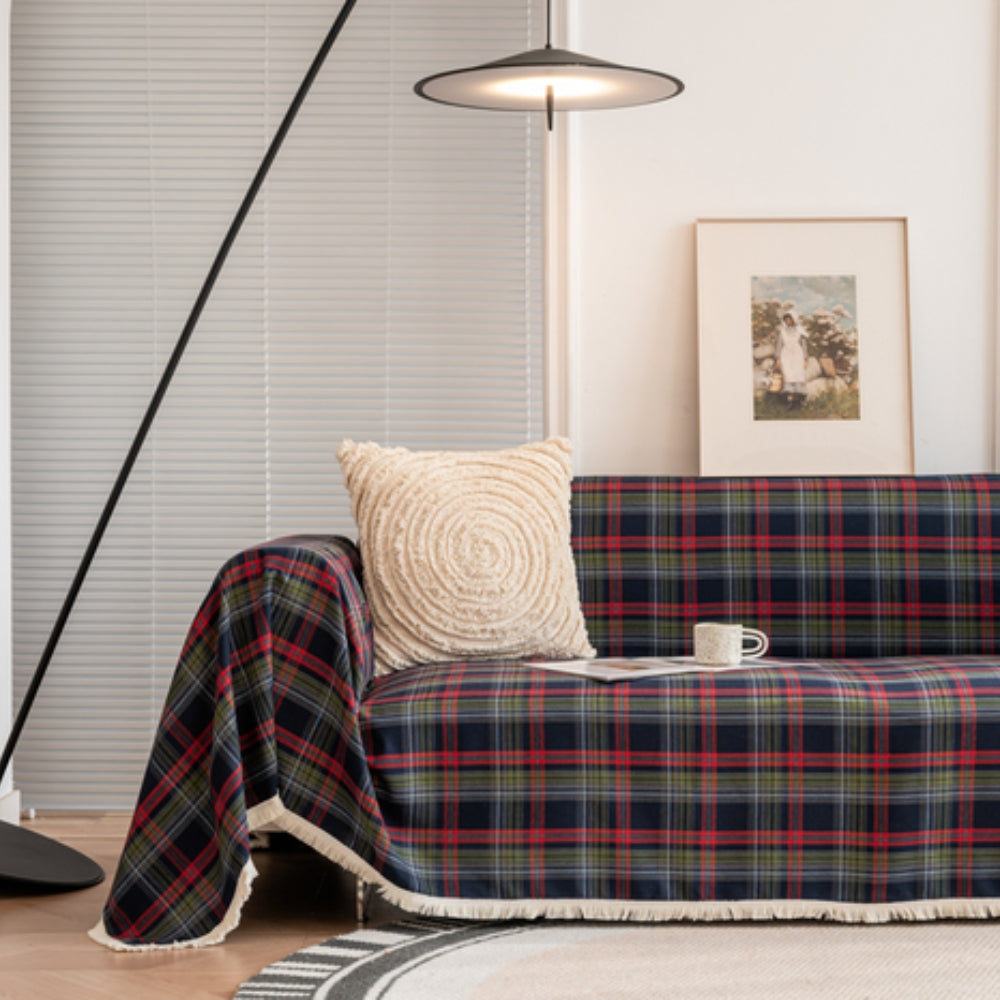 Cozy Home Plaid Furniture Slipcover