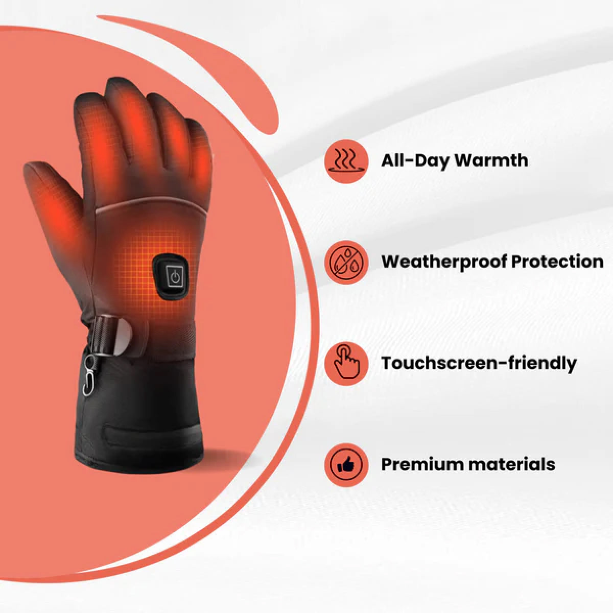 Warm Rechargeable Electric Gloves for Cold Hands