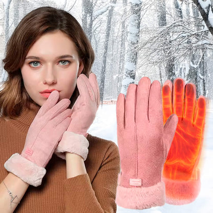Warm Waterproof Heated Gloves for Women with USB Charge