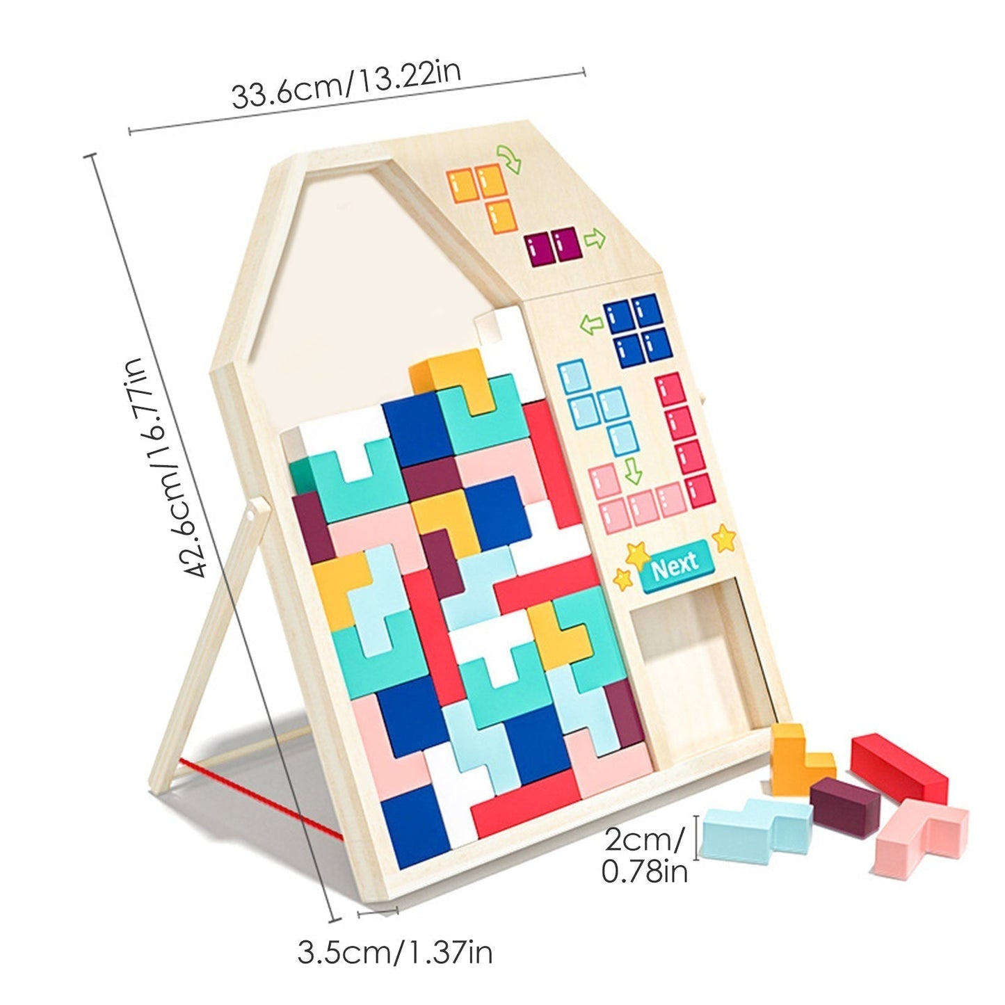 Challenging Wooden 3D Brain Teaser Toy