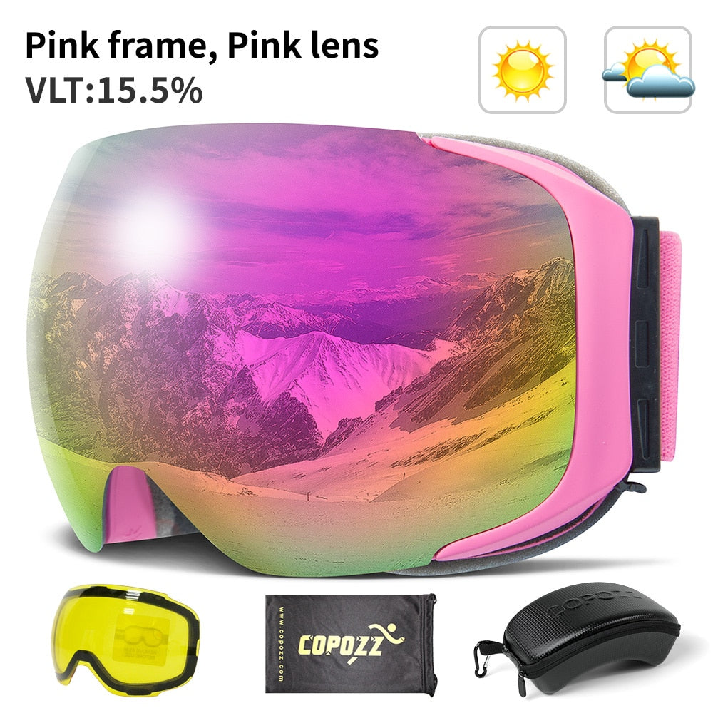 Anti Fog Snowboard Skiing Goggles Clear Lens