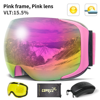 Anti Fog Snowboard Skiing Goggles Clear Lens
