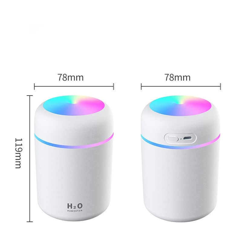 Portable Mini Mist Humidifier with LED Nightlight