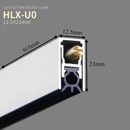 Simple Install Draft Proof Door Seal Strip - Luxicro