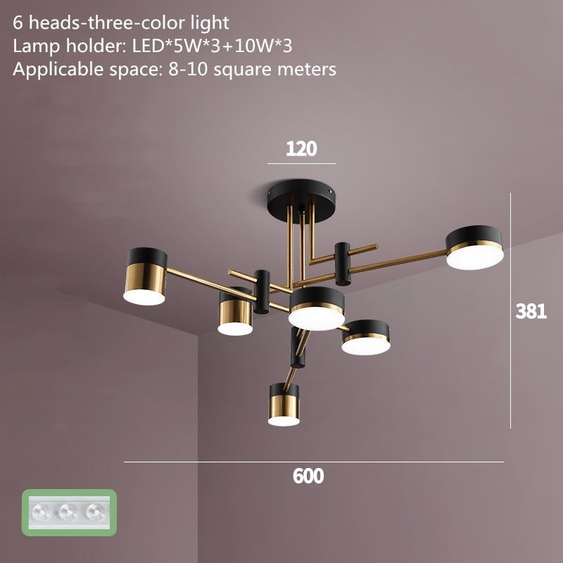 Luxurious Metal Crystal Ceiling Light