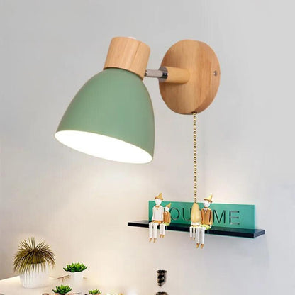 Classic Wood Wall Light - Warm Modern Style