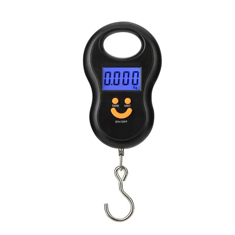 Compact Electronic Hanging Weight Scale 50kg LCD